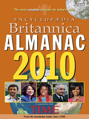 cover image of Encyclopaedia Britannica Almanac 2010